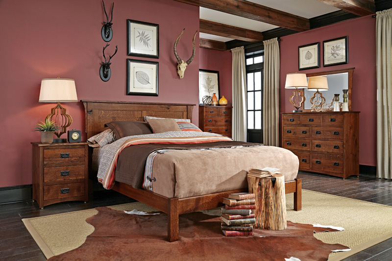 San Miguel Sleep Collection – Shown in Character Quarter-Sawn White Oak-Michaels. Available in Express and QuickShip