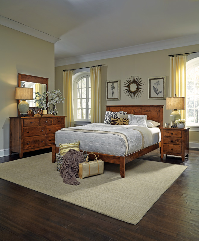Shenandoah Sleep Collection – Shown in Character Cherry-Michaels. Available in Express and QuickShip