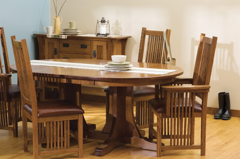Prairie Mission Eat Collection – Shown in Quarter-Sawn White Oak-Michaels