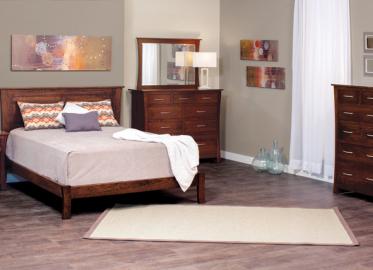 Garrett Sleep Collection – Shown in Cherry-Mocha Nut.  Entire collection available in our Express and Quickship Program in Cherry wood