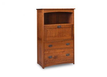 Prairie Mission Laptop Cabinet with file drawer