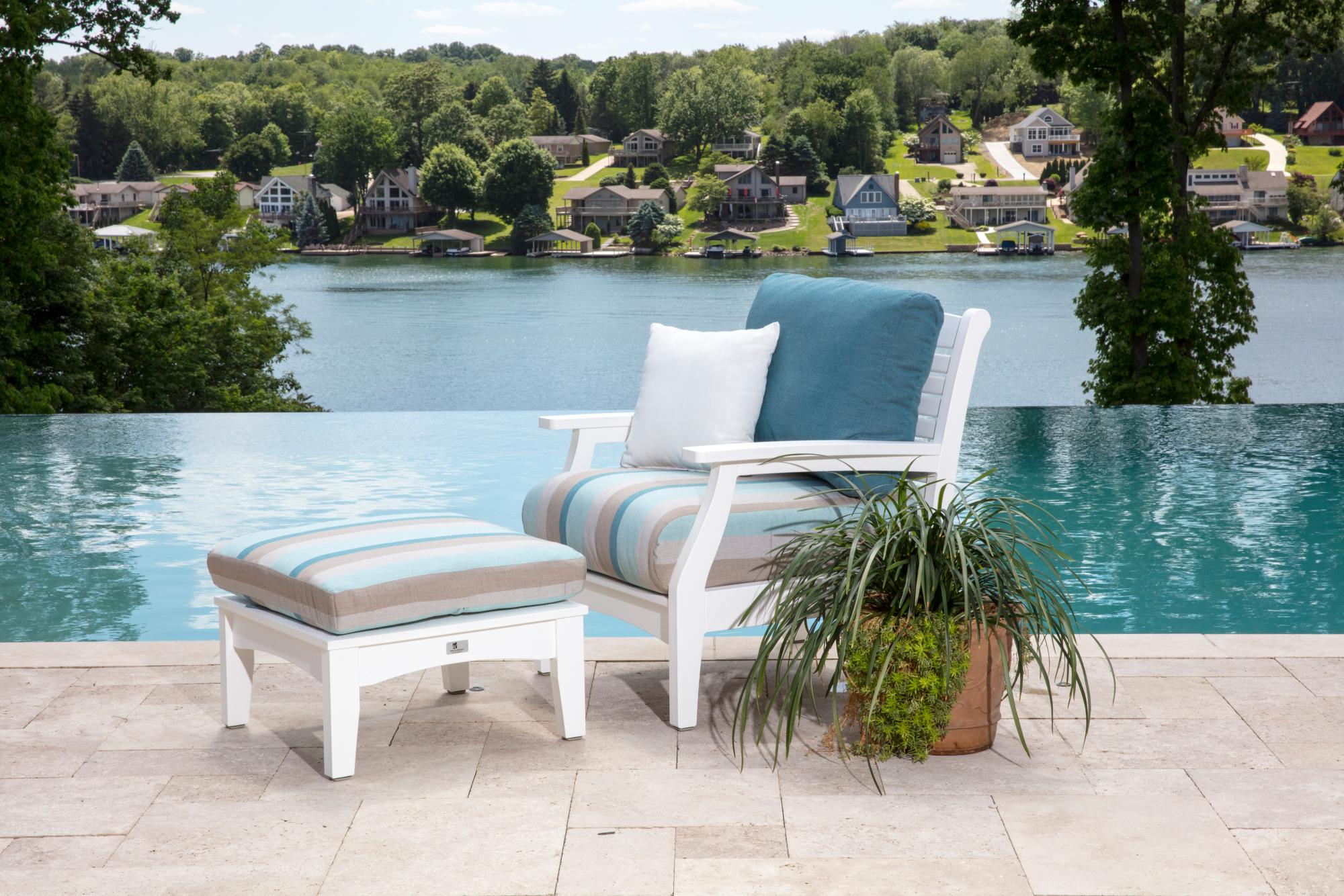 Classic Terrace Club Chair by pool